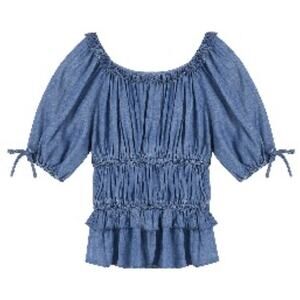 Nordstrom Habitual Kids' Tiered Denim Top EUC